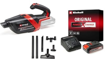 Draadloze stofzuiger met krachtige 18V zuigkracht - Batterij en oplader set inbegrepen