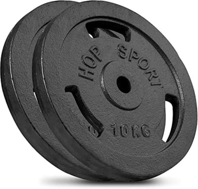 Gewichten set tot 40 kg voor krachttraining in home gym - Halterschijven en gietijzeren gewichten voor spieropbouw