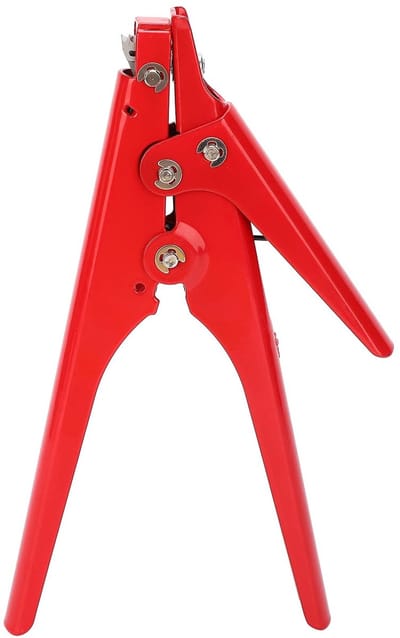 Allecto - Kabelbindersknipper Snelsluiting Pistool - Handig Gereedschap - Rood - Voor Plastic en Nylon Kabelbinders - Ideaal voor Klussers - Kabelb...