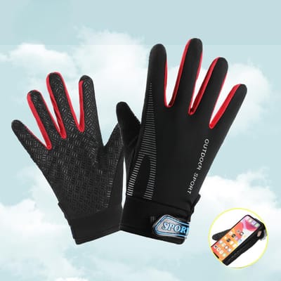 Sportbeschermingshandschoenen voor Kinderen voor Lente en Zomer Buitenfietserij voor Mannen en Vrouwen Kinder Volledige Vinger Antislip Schaatsen Dunne Handschoenen 20*10*5CM