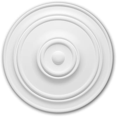 Plafond Rozet 156015 Profhome Sierelement plafond centrum tijdeloos klassieke stijl wit Ø 55,5 cm
