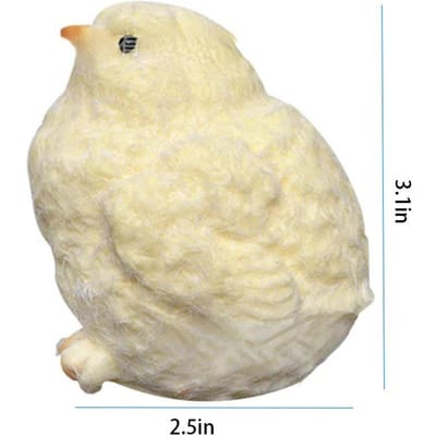 Gele Kip Squishy Speelgoed Schattige Kuiken Knijp Fidget Stressverlichter voor Kinderen Volwassenen Kerstcadeaus Handknijper beige