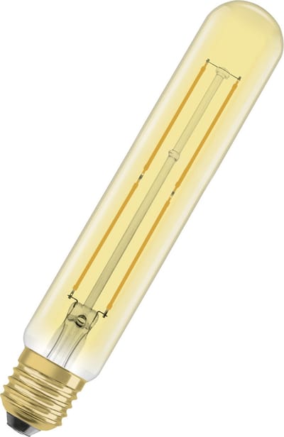 Ledvance Vintage 1906 LED E27 Buis Goud 4W 400lm - 820 Zeer Warm Wit | Vervangt 35W