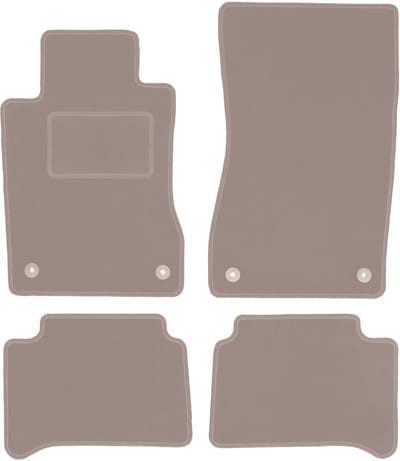 Beige velours matten voor: Mercedes CLS C219 sedan (2004-2010)