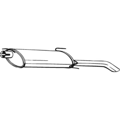 Geluiddemper achter BOSAL 185-311