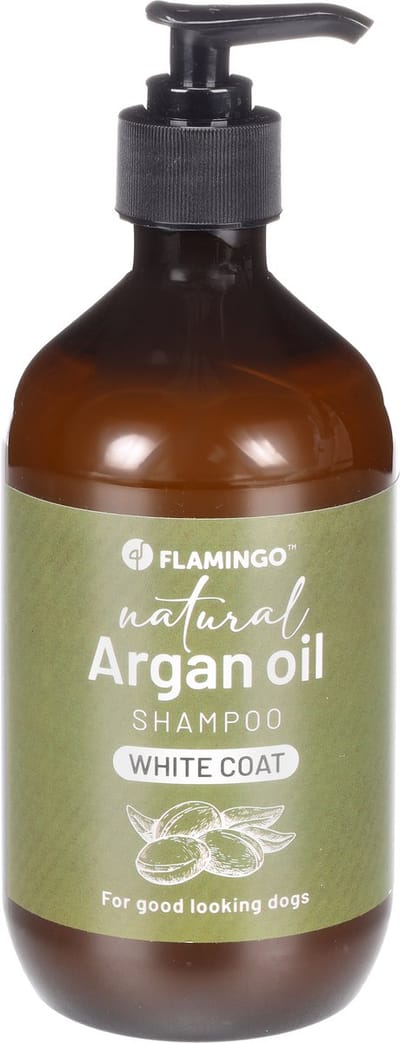 Shampoo Natural Arganolie voor witte vacht 500 ml