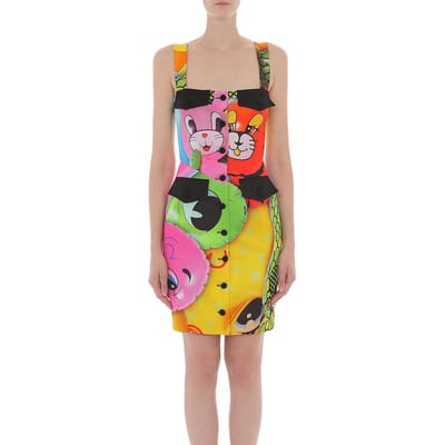 Moschino Dress Grey Grey Maat: 40 | Mini Jurken Outlet | Dames | Grijs