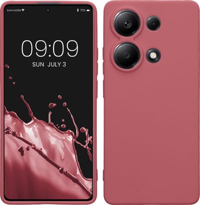 kwmobile telefoonhoesje geschikt voor Xiaomi Redmi Note 13 Pro 4G - Hoesje voor smartphone - Precisie camera uitsnede - In donkerroze