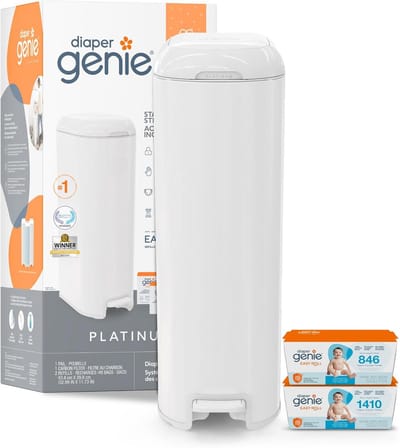 Rvs Luiervergasser Set met Geurslot & 2 Navullingen - Hygiene voor de Babykamer