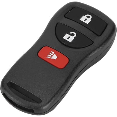 Télécommande d'entrée sans clé à 3 boutons Clé de voiture adaptée pour Nissan Armada Murano Pathfinder Versa KBRASTU15 black