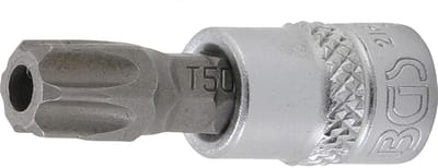 BGS Dopsleutelbit - 1/4 - Torx met boring T50
