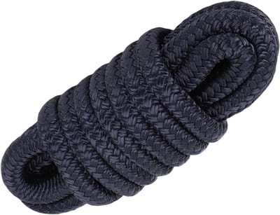 Bootkabel Set - Aanmeerlijnen - Veilig Aanmeren - Dubbel Nylon - 4.5 Meter - Blauw