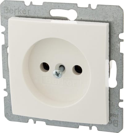 Berker S1 Inbouw Stopcontact - 1-voudig - Polarwit