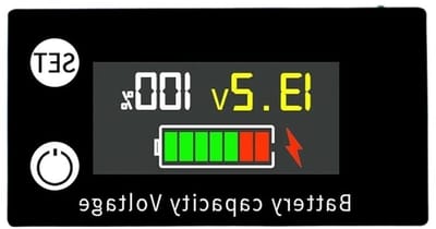 Batterij Indicator - Spanningsmeter - Accu Bewaken - LCD Scherm - DC 8V-100V - Ordinair