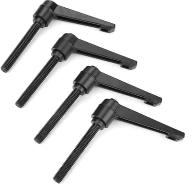 Dailygoods- Machineknoppen 4 Stuks - Verstelbare Bevestiging - Handvat M10 - Buitendraad - Metalen - Kwaliteitsproduct - Knoppen
