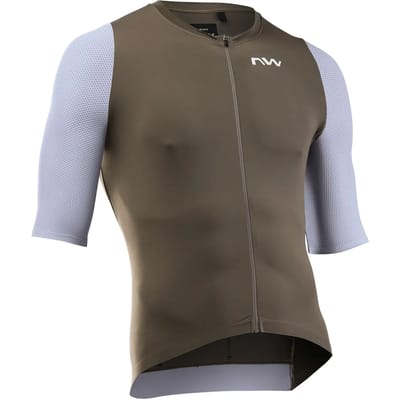 Northwave Extreme Evo Korte Mouw Wielertrui Bruin,Grijs M Man