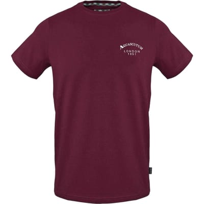 Aquascutum Heren-T-shirt ‘London 1851’ van katoenmix (Rood)