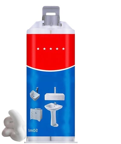 Tegelvuller Pasta - Reparatie Oplossing - Scheuren Vullen - Hoogglans Afwerking - 50 ml - Wit