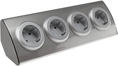 ChiliTec Stopcontact, roestvrij staal