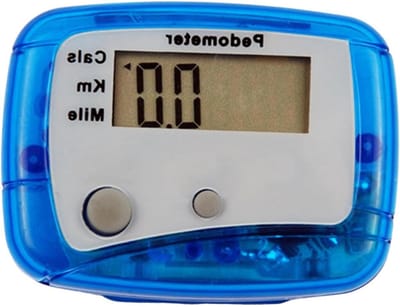 Digitale Stappenteller - Loopmeter Fitness - Activiteit Bijhouden - Nauwkeurige Meting - 4.8 x 3.5 x 2.2 cm - Blauw