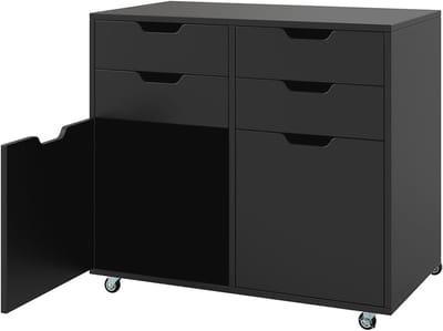 Rolcontainer met 7 laden - archiefkast met wieltjes voor kantoor en thuis