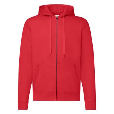 Fruit of the Loom Klassiek capuchonjack voor volwassenen (Rood)