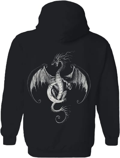 Draak Moon Glow Dragon The Coloured House Hoodie S