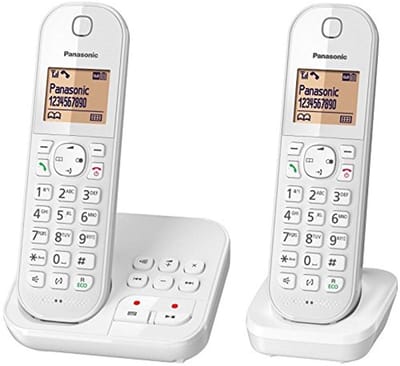 Draadloze DECT telefoon met antwoordapparaat en blokkeerfunctie
