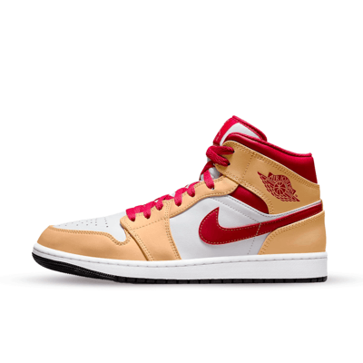 Nike Nike Air Jordan 1 Mid �Light Curry - Cardinal� - Sneakers - Unisex