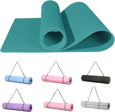 Antislip Gymnastiekmat voor Yoga en Fitness met Draagriem - 183 x 61 x 0,6 cm