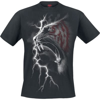 Spiral - Gothic T-shirt - Mark of the Tiger - S tot XXL - voor Mannen - zwart