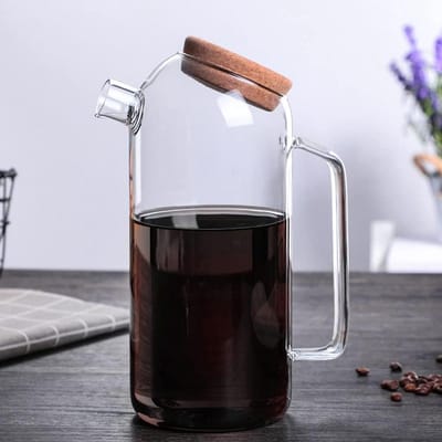 Glazen Karaf - Drankkan Theepot - Dranken Serveren - Hittebestendig Dik Glas - 1500 ml - Transparant