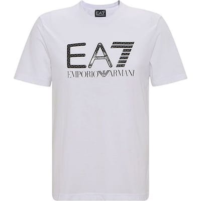 Emporio Armani Zomer 22 Groot Logo Letter Ronde Hals Korte Mouw T-shirt Heren Tops Wit 3LPT54-PJ02Z-1100 XL white