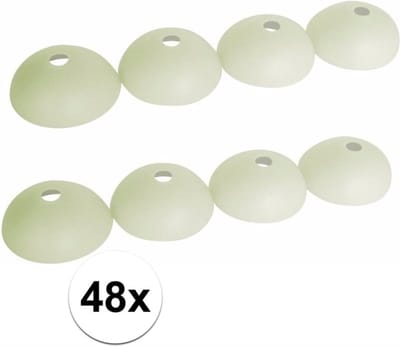 ProPlus Tentharingbeschermers - 48x stuks - glow in the dark - tentharing beschermkapjes