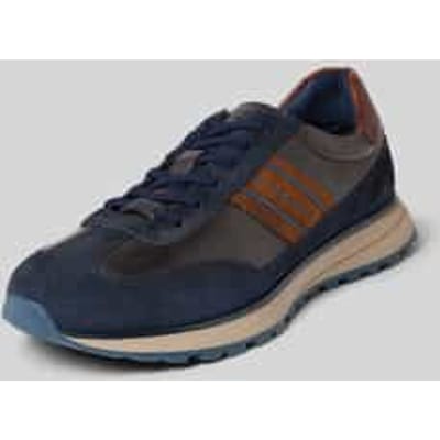 Bugatti Marineblauwe Leren Veterschoenen Sneaker Schoenen voor Heren - Timon