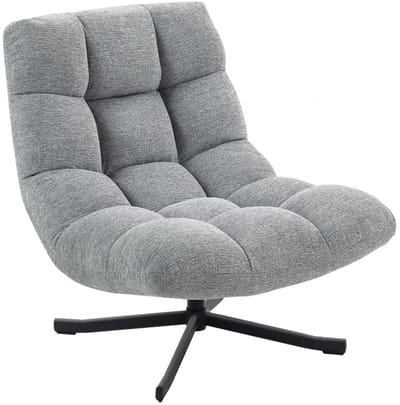 Relaxfauteuil - Relaxzetel - Relaxstoel - Fauteuil - Stoel - Met armleuning - Voor één Persoon - Grijs