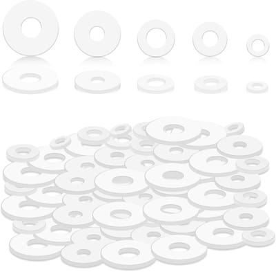 Dailygoods- Sluitringen 120 Stuks - Rubber - Platte Sluitring - Heavy Duty - 12/18/20/25/30 mm - Hoogwaardig Rubbermateriaal - Rubberen Washers