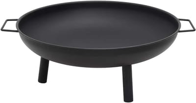 Vuurkorf Buiten - Terrashaard Buiten - Sfeerverwarming Tuin - Grote Warmteafgifte - 67x58x22 cm - Zwart