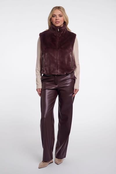 Rino & Pelle Jassen - Nikki short waistcoat - Bruin