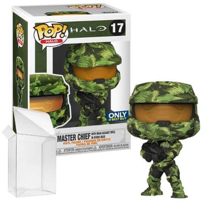 Funko Pop! Games: HALO - Master Chief with MA40 Assault Rifle in Hydro Deco #17 Only at Best Exclusive