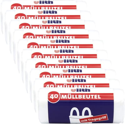 Vuilniszakken 20 Liter met Handvat - Sterk & Transparant - 960 Stuks Totaal