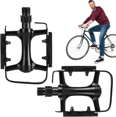 Fietspedaalset - Fiets pedalen - Fietsen Onderhoud - Universele Schroefdraad - 11.5 cm - Zwart