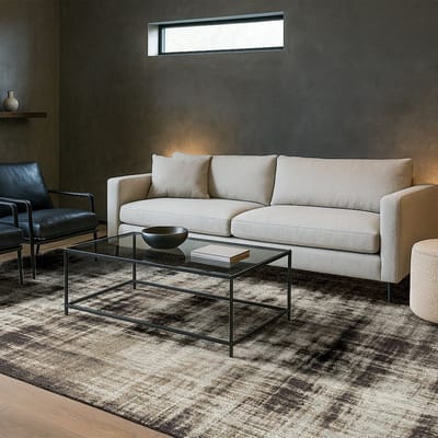 Binnen & Buiten Vloerkleed - 80 x 150 cm - Lola&Moi Breeze Night Road - Laagpolig Tapijt - Gerecycled PET - Made in Belgium - Circulair