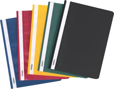 Herlitz Schnellhefter A4 PP farb.sort Schulheft. 10Pack