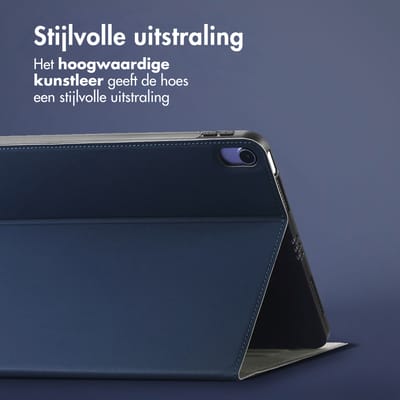 Accezz Tablet Hoes - Geschikt voor Apple iPad 11 2025 A16 / iPad 10e generatie (2022) 10.9 inch - Classic Tablet Case - Donkerblauw