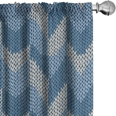 ABAKUHAUS Blauw Gordijnen – 2x75x225 cm – Mikrofaser – Halfdonker