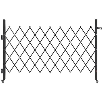 Porte de sécurité pliable simple Porte ciseaux verrouillable 74,80 x 51,57 po (LxH)