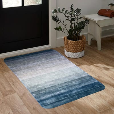 Geprinte Starter Vloermat Belgisch Pool Schrobben Stof verwijderen Entree Keuken Bedzijde Geometrisch Verloop Tapijt Huisdecoratie 50X80CM(1.6X2.6FT