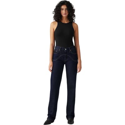 Levis Damesjeans uit de jaren ’90 met 5 zakken (Donkerblauw)