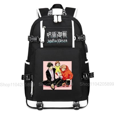 Jujutsu Kaisen Rugzak Anime Mochila Student Tiener Schooltas Jongens Meisjes Schooltassen Grote Dagelijkse Reizen Rugzak Cadeau 16 inches